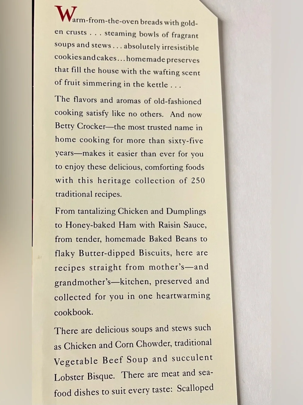 Vintage Betty Crocker’s Old Fashioned Hardcover Cookbook 90’s
